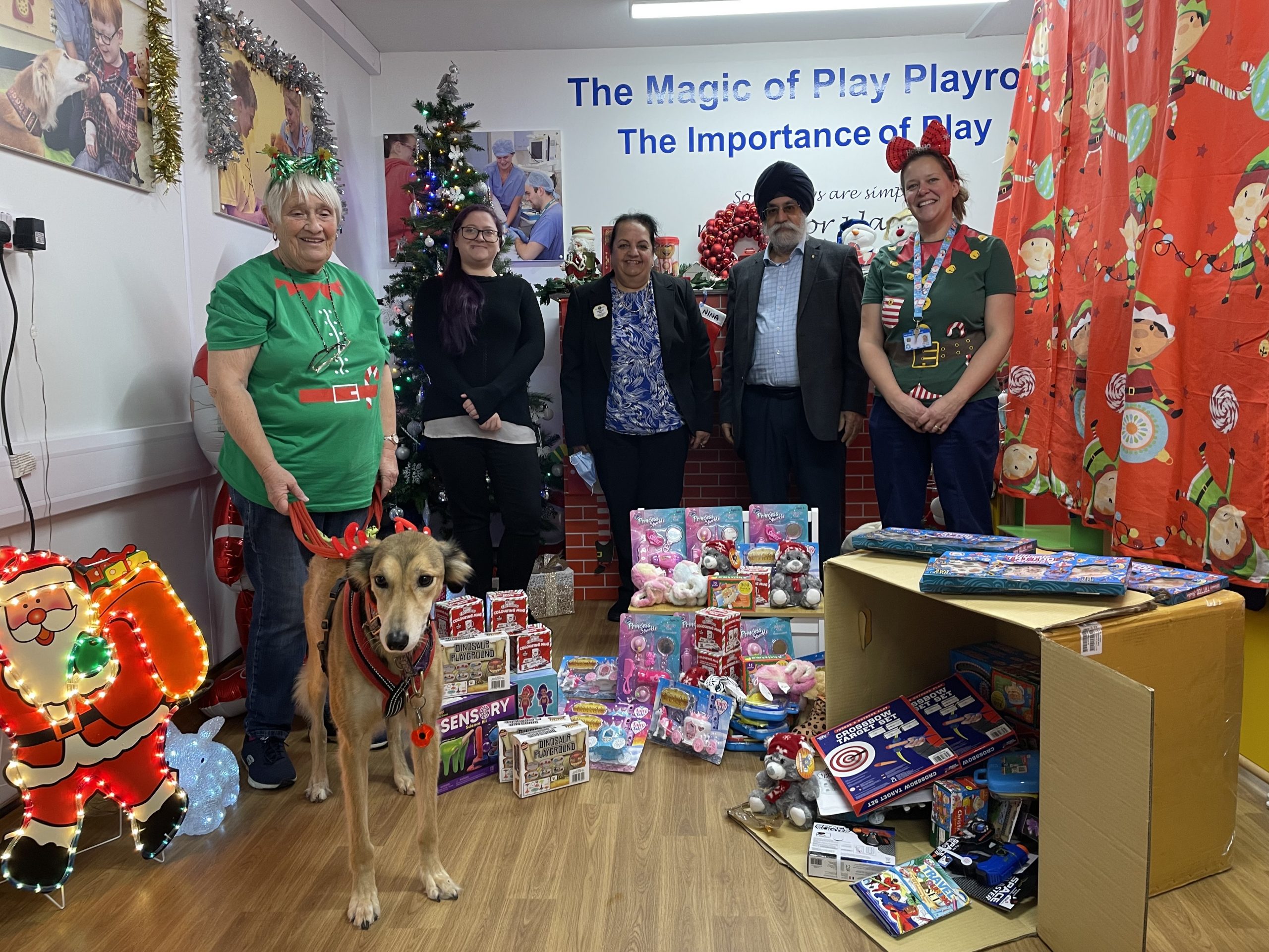 Toys from Santa’s Grotto at The Cloisters Christmas Fayre Brighten the Lives of Children at Lister Hospital